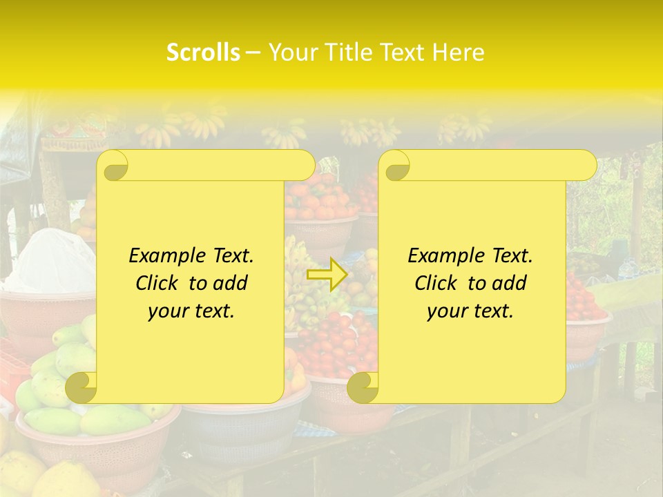 Stacked Mixed Pitaya PowerPoint Template