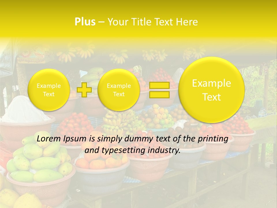Stacked Mixed Pitaya PowerPoint Template