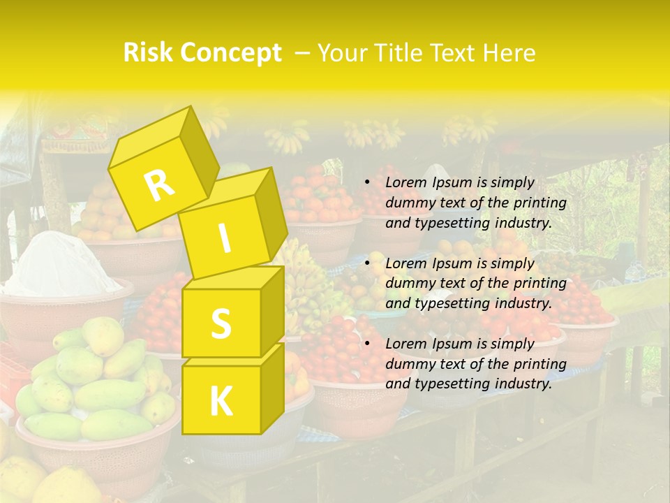 Stacked Mixed Pitaya PowerPoint Template