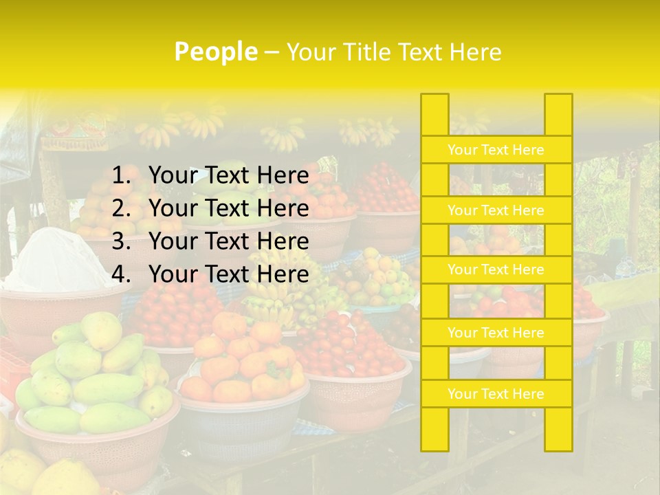 Stacked Mixed Pitaya PowerPoint Template