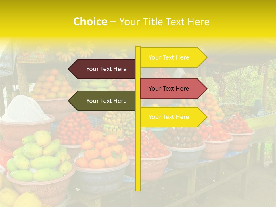 Stacked Mixed Pitaya PowerPoint Template