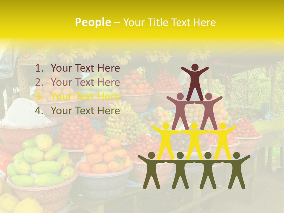 Stacked Mixed Pitaya PowerPoint Template