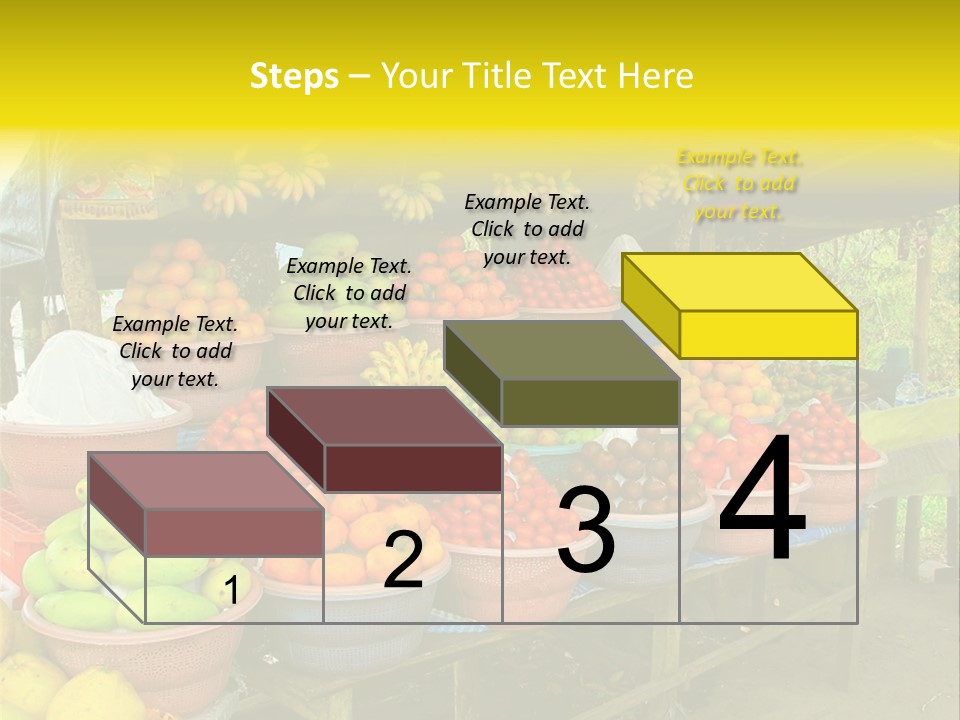 Stacked Mixed Pitaya PowerPoint Template