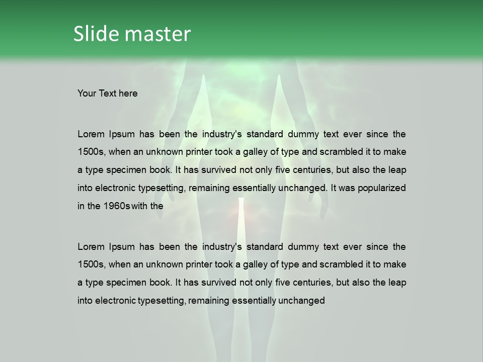 Body Evolution Creation PowerPoint Template