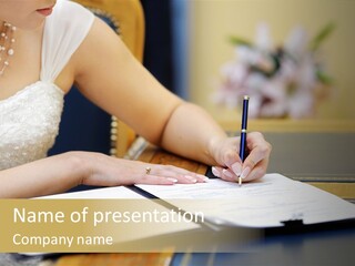 Hair  Signature PowerPoint Template