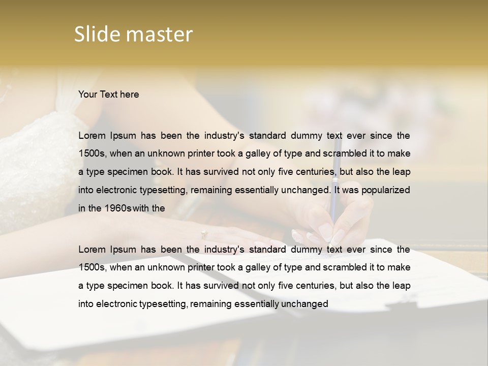 Hair  Signature PowerPoint Template