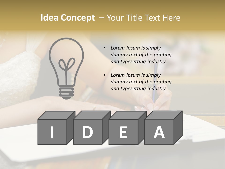 Hair  Signature PowerPoint Template