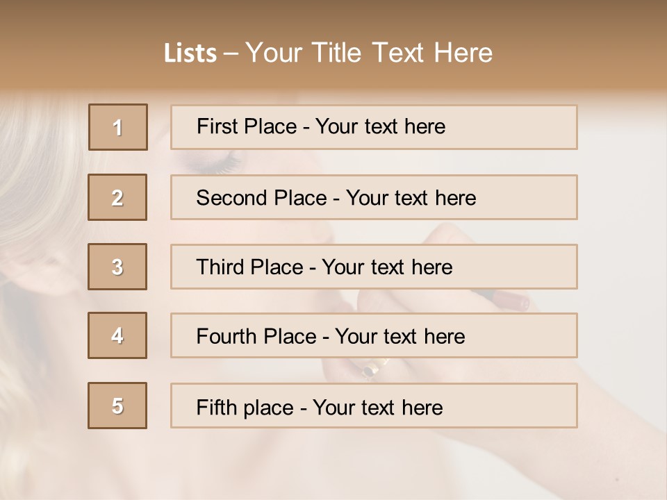 Mouth Preparation Girl PowerPoint Template