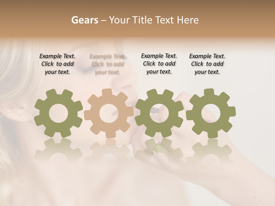 Mouth Preparation Girl PowerPoint Template