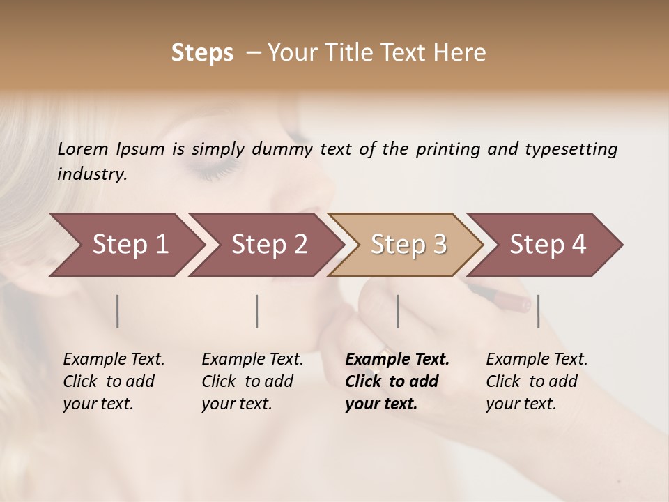 Mouth Preparation Girl PowerPoint Template
