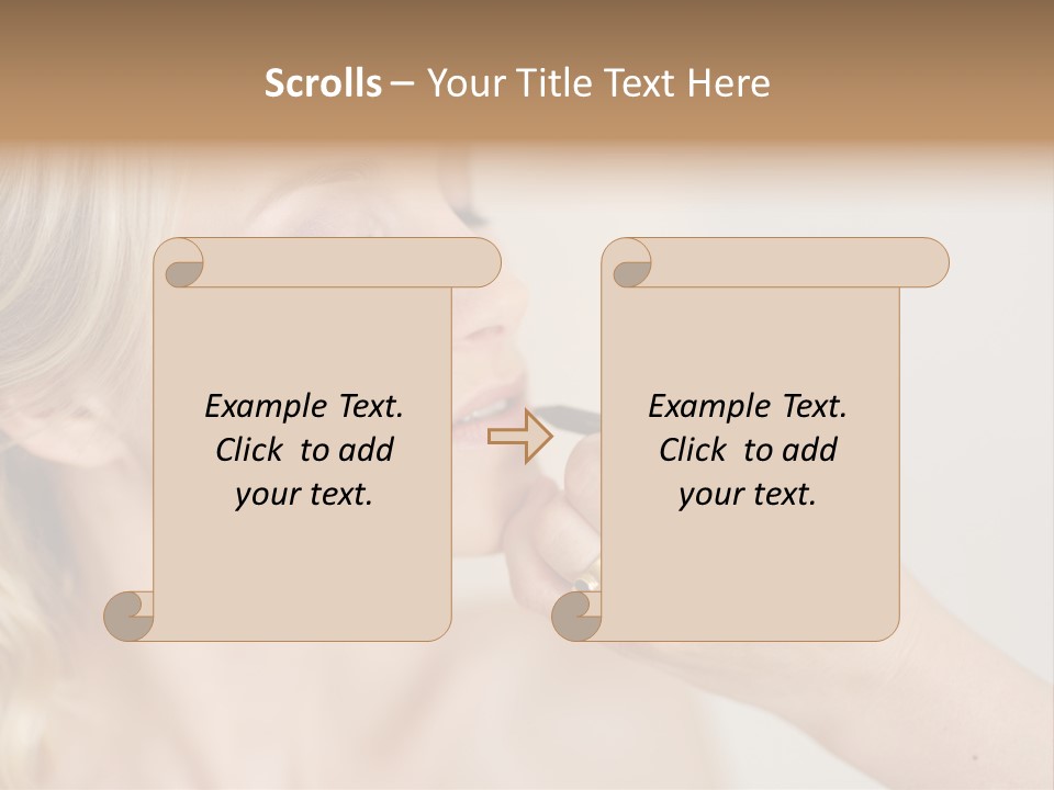 Mouth Preparation Girl PowerPoint Template