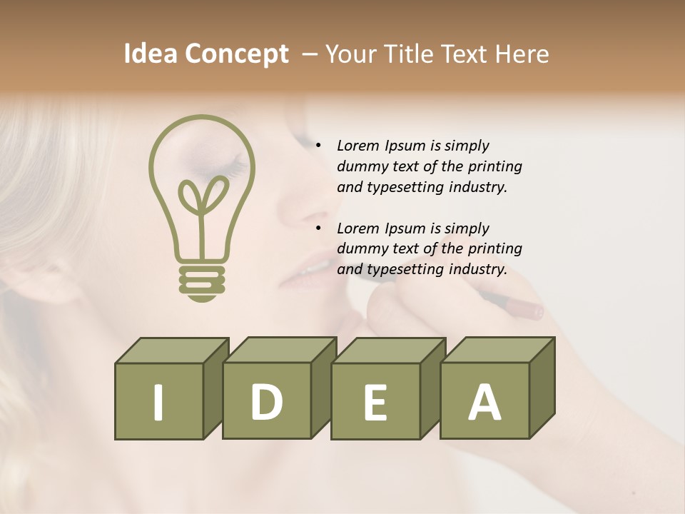 Mouth Preparation Girl PowerPoint Template