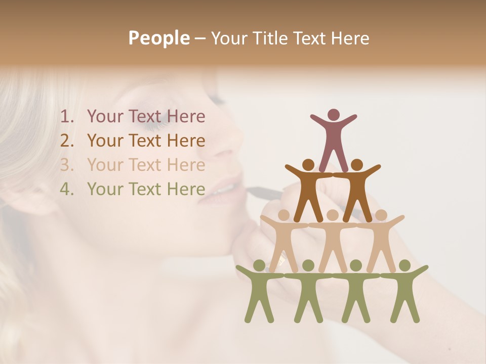 Mouth Preparation Girl PowerPoint Template