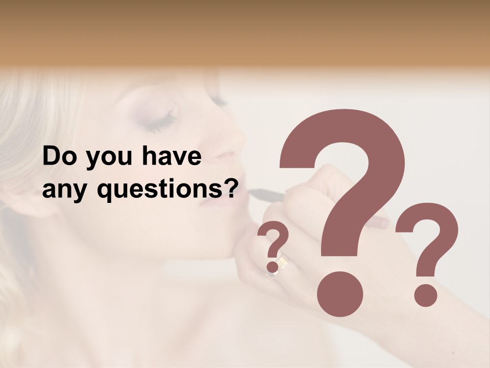 Mouth Preparation Girl PowerPoint Template