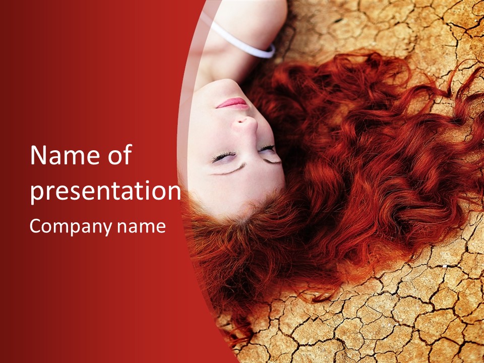 Bad Depression Female PowerPoint Template