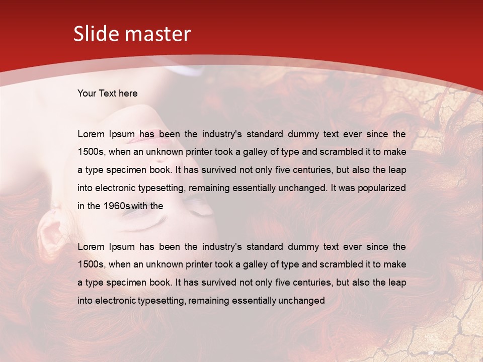 Bad Depression Female PowerPoint Template