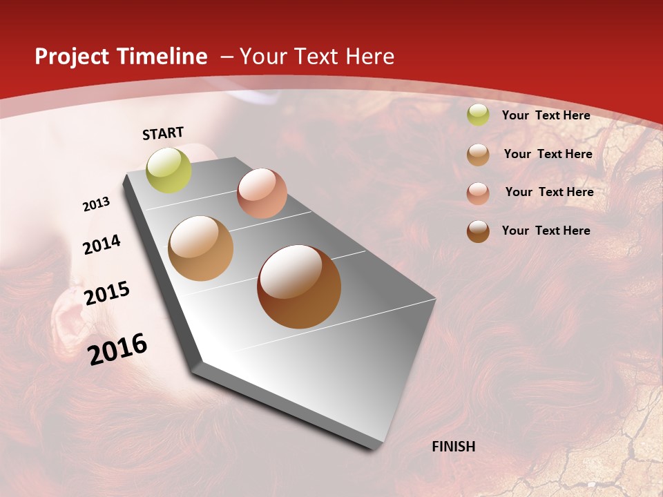 Bad Depression Female PowerPoint Template