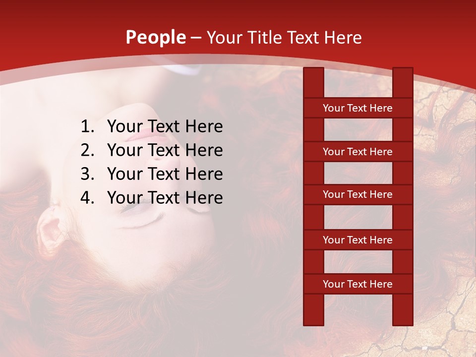 Bad Depression Female PowerPoint Template