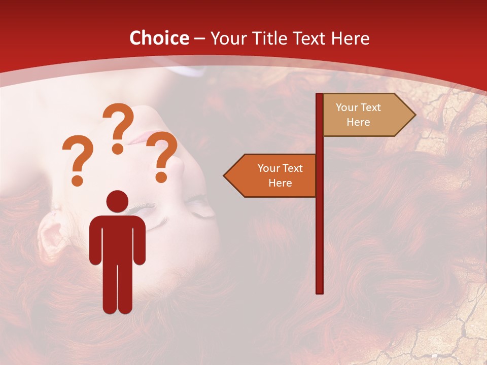 Bad Depression Female PowerPoint Template