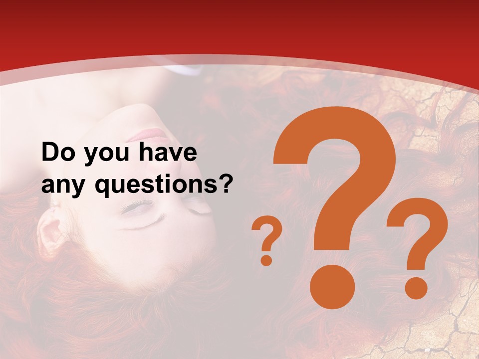 Bad Depression Female PowerPoint Template