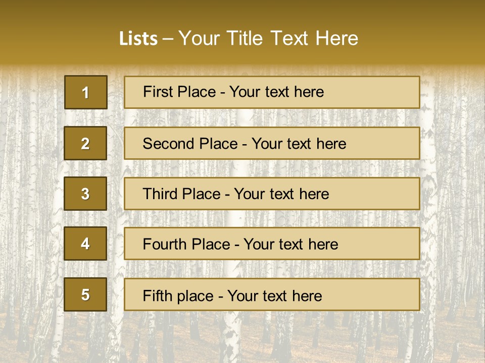 Branch Landscape Still PowerPoint Template
