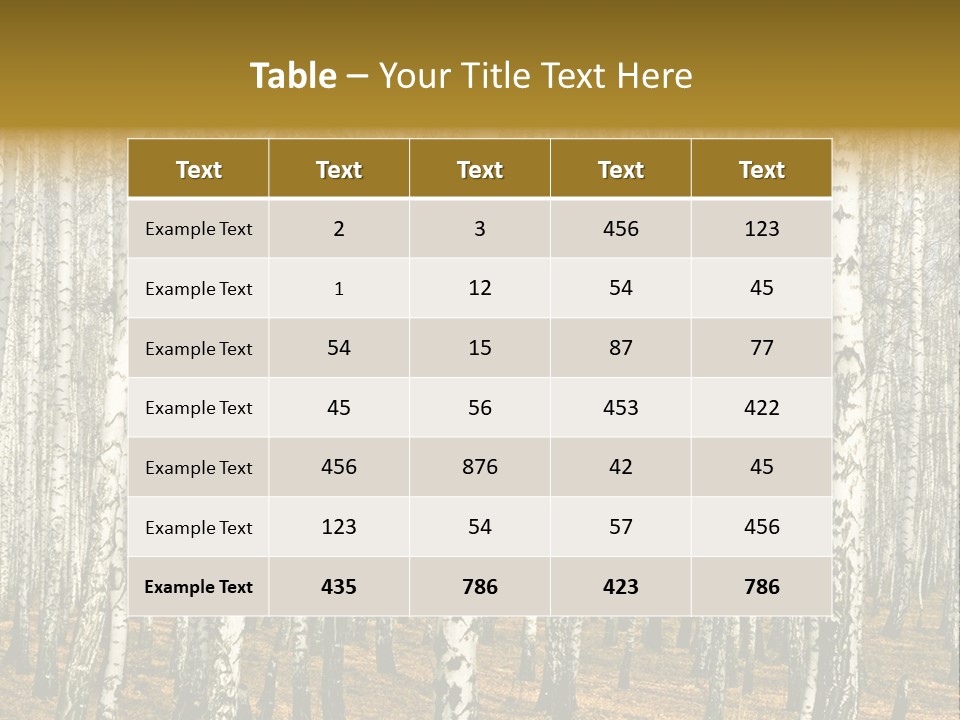 Branch Landscape Still PowerPoint Template
