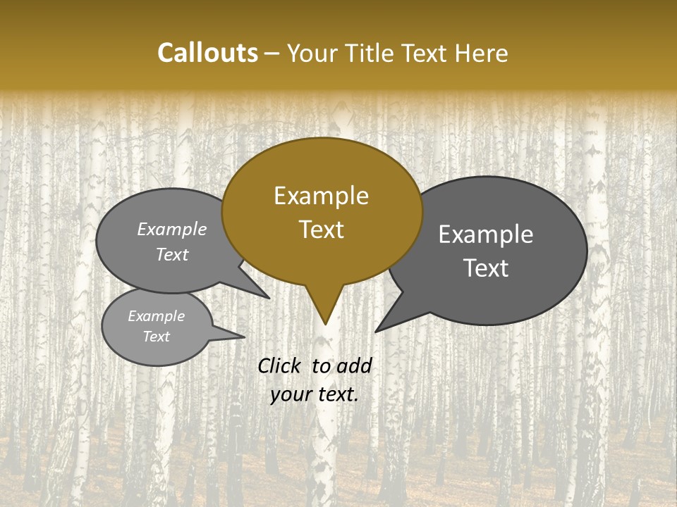 Branch Landscape Still PowerPoint Template