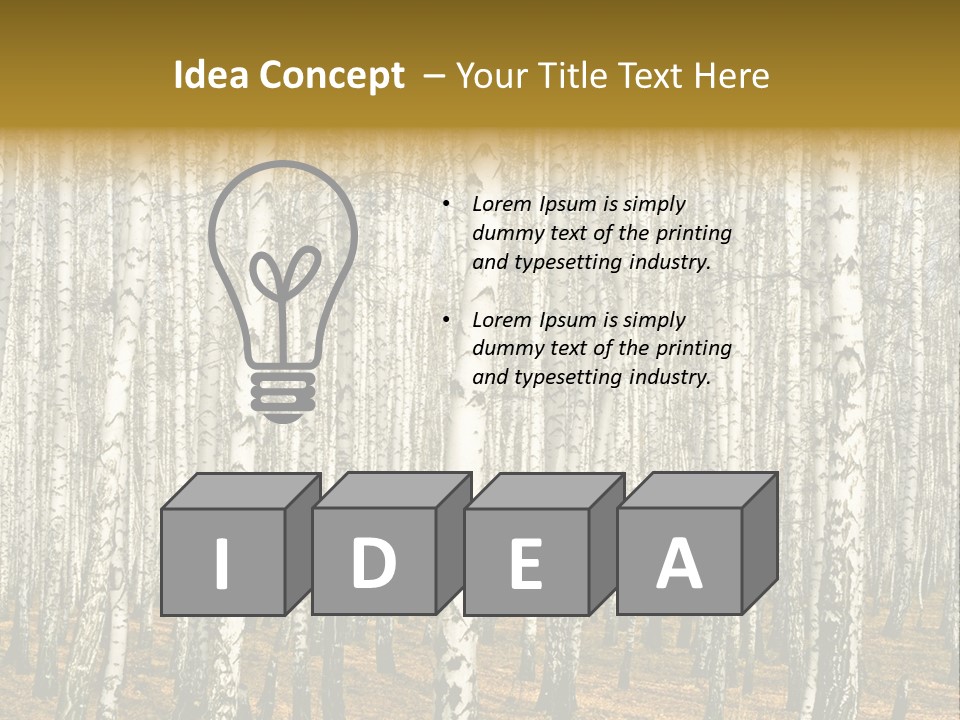 Branch Landscape Still PowerPoint Template