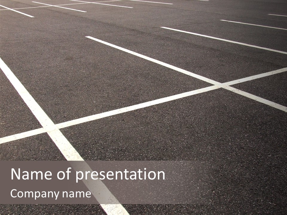 Empty Slot Road PowerPoint Template