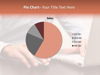 Computer Writing Touching PowerPoint Template