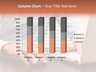 Computer Writing Touching PowerPoint Template