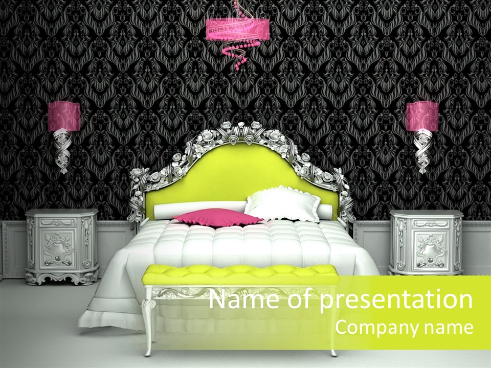 Cushion Pillow Fashionable PowerPoint Template