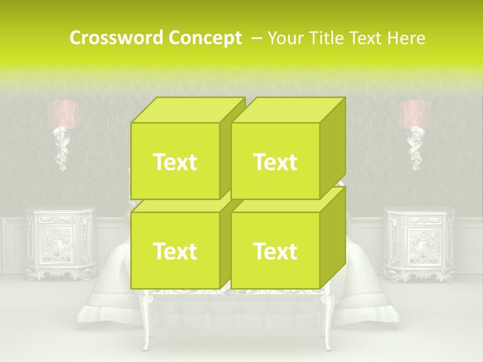 Cushion Pillow Fashionable PowerPoint Template