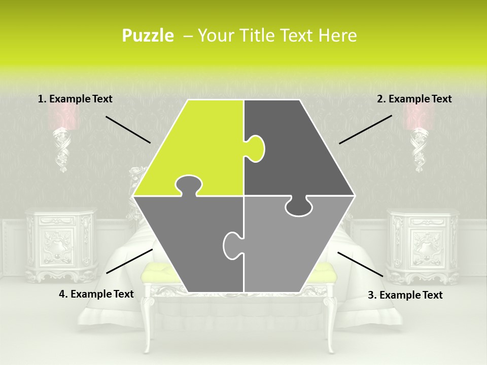 Cushion Pillow Fashionable PowerPoint Template