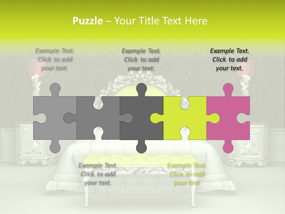 Cushion Pillow Fashionable PowerPoint Template