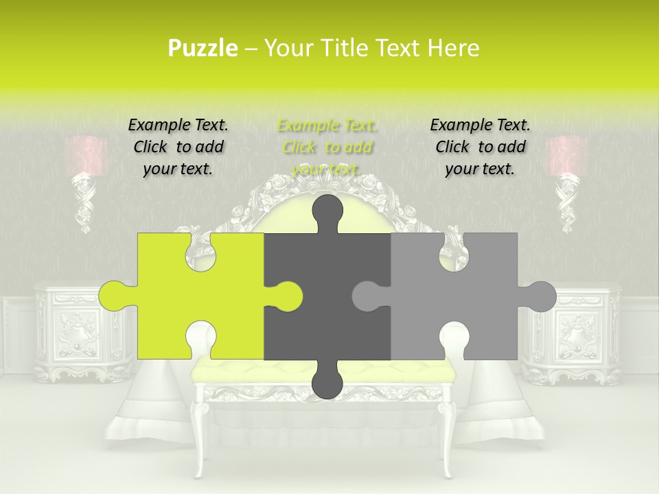 Cushion Pillow Fashionable PowerPoint Template