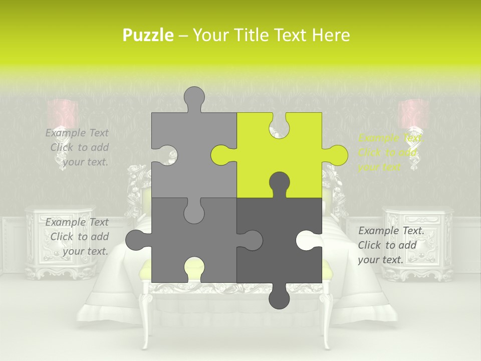 Cushion Pillow Fashionable PowerPoint Template