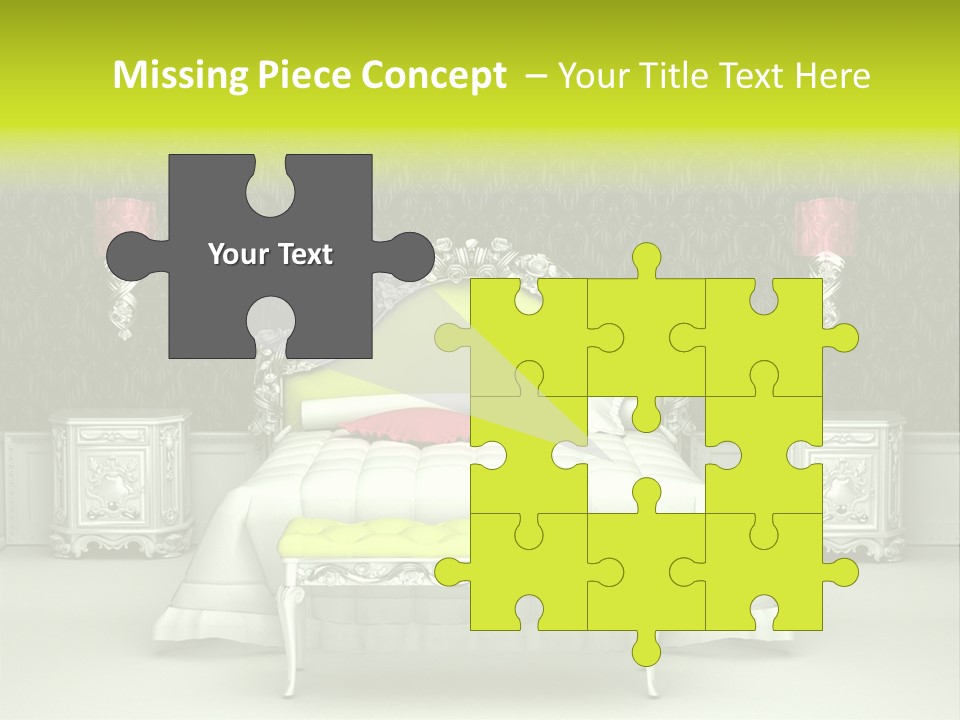 Cushion Pillow Fashionable PowerPoint Template