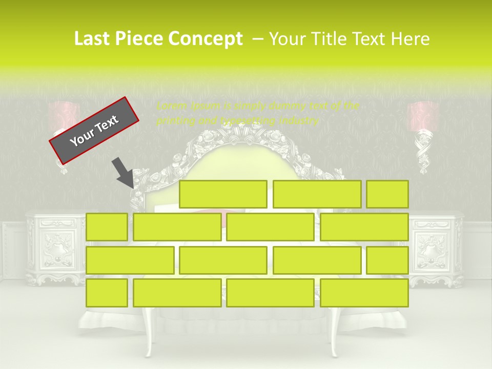 Cushion Pillow Fashionable PowerPoint Template