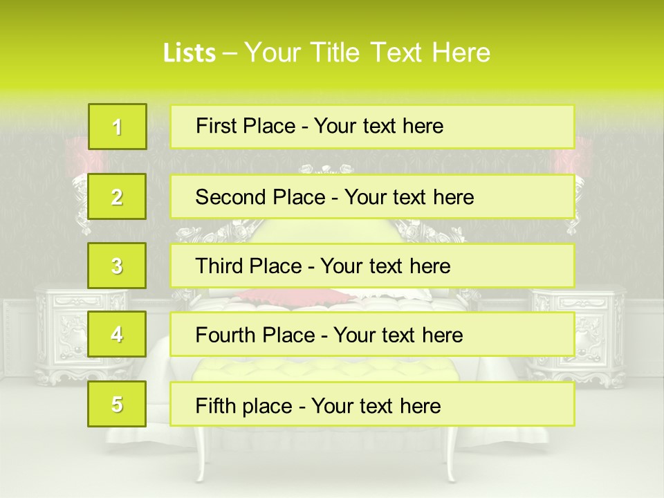 Cushion Pillow Fashionable PowerPoint Template