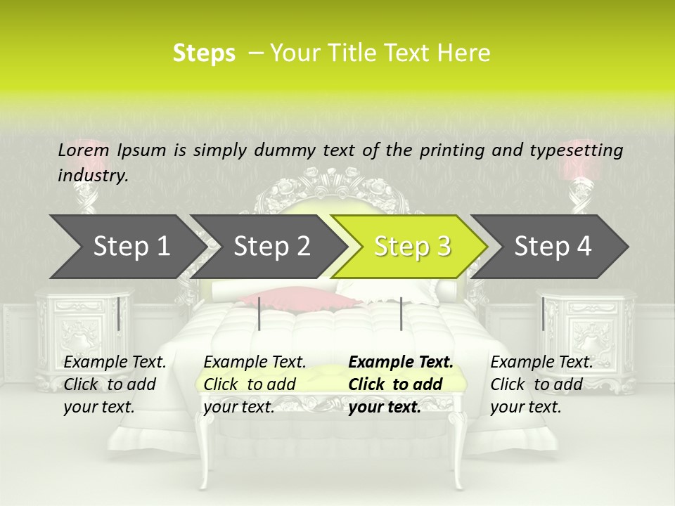 Cushion Pillow Fashionable PowerPoint Template