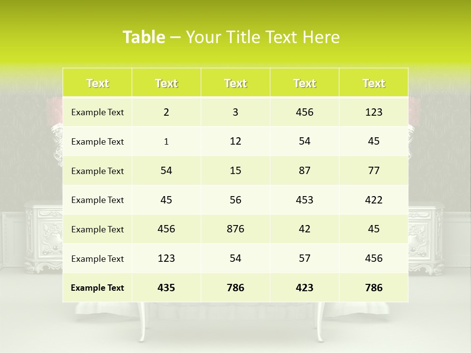 Cushion Pillow Fashionable PowerPoint Template