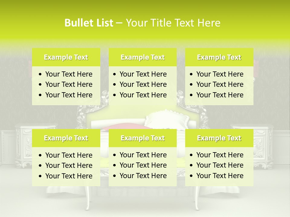 Cushion Pillow Fashionable PowerPoint Template