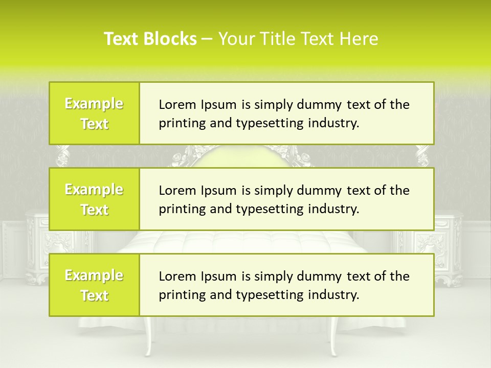 Cushion Pillow Fashionable PowerPoint Template