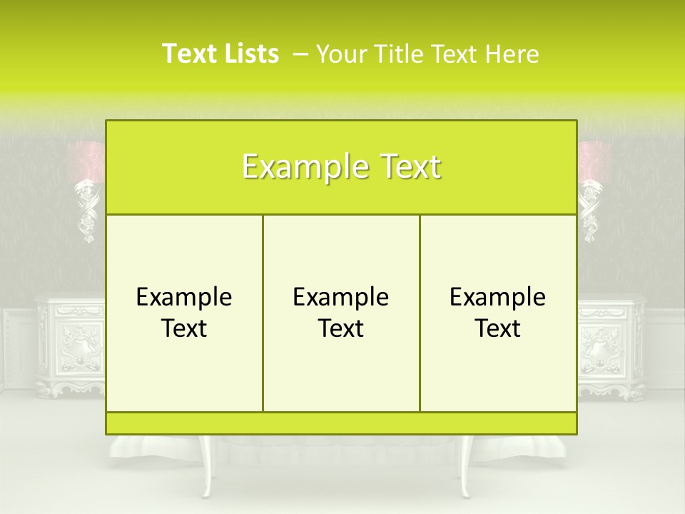 Cushion Pillow Fashionable PowerPoint Template