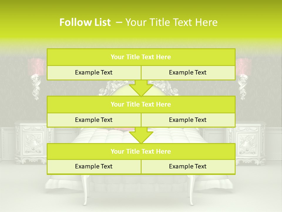 Cushion Pillow Fashionable PowerPoint Template