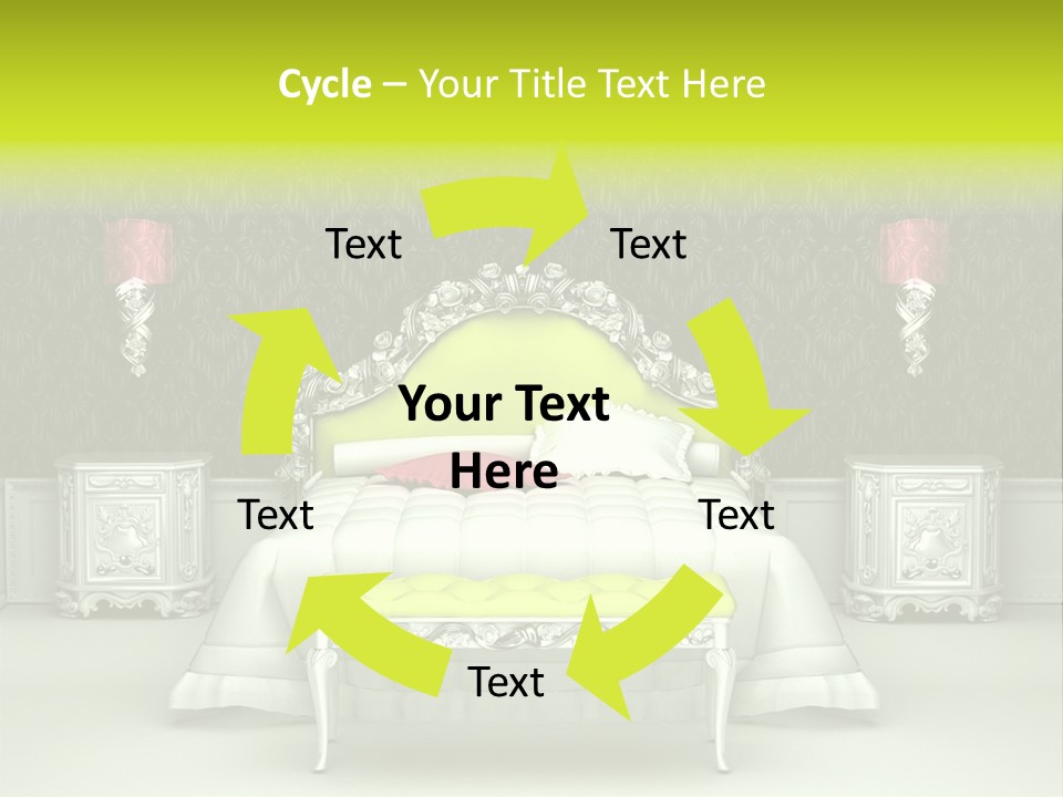 Cushion Pillow Fashionable PowerPoint Template