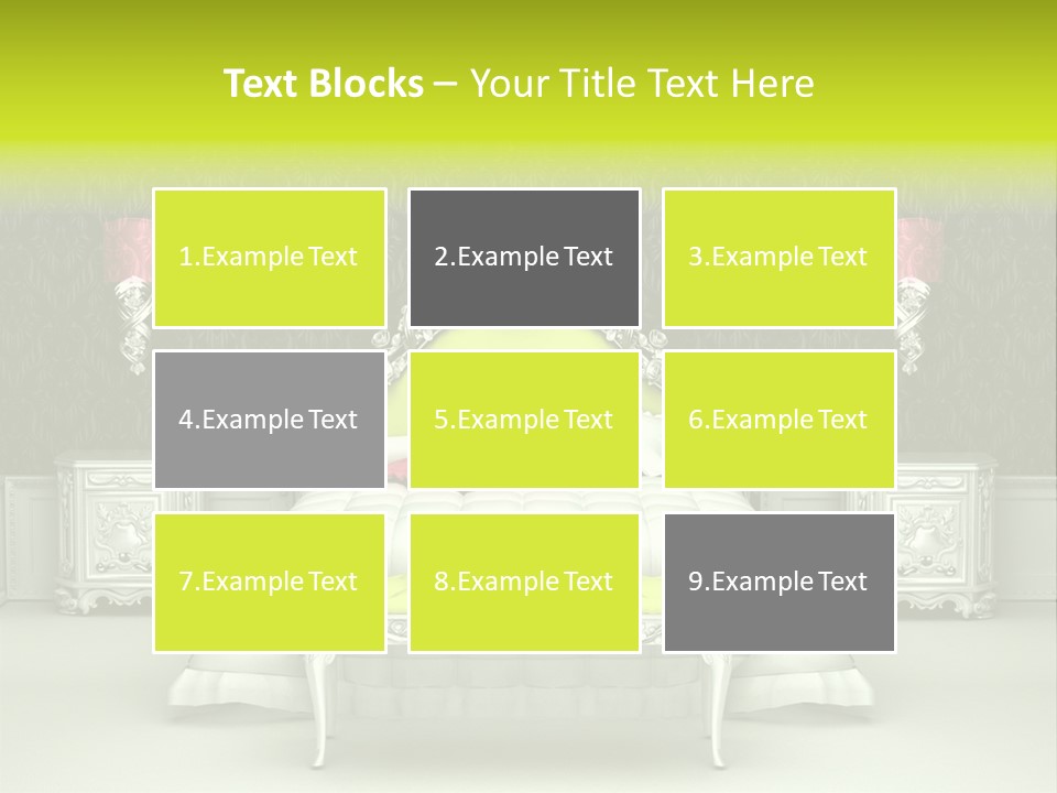 Cushion Pillow Fashionable PowerPoint Template