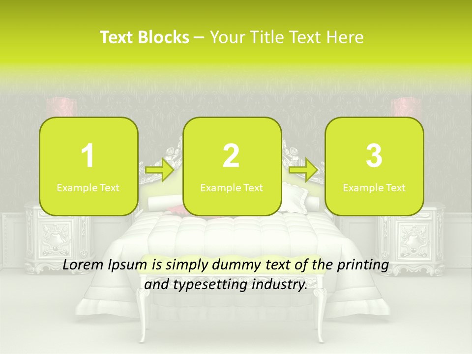 Cushion Pillow Fashionable PowerPoint Template