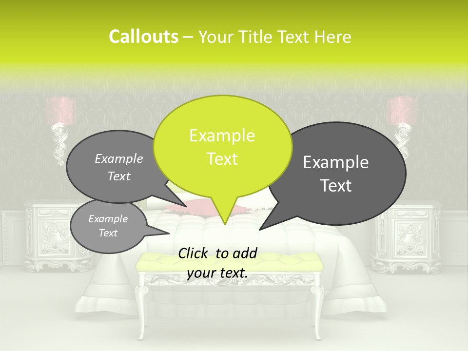 Cushion Pillow Fashionable PowerPoint Template